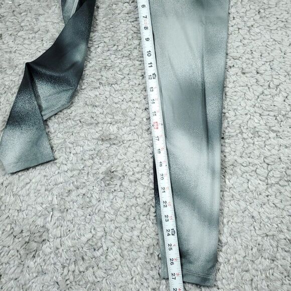 Nike One Dri-FIT High Rise Tight Fit Leggings Black Gray Print Small FQ6260-010 - Picture 8 of 10